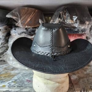 Texas Western Icon Cowboy Black Leather Hat