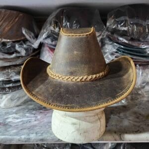 Texas Western Icon Cowboy Rusty Leather Hat