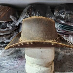 Texas Western Icon Cowboy Rusty Leather Hat