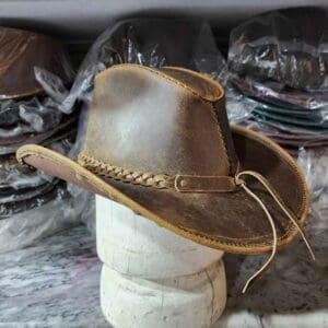 Texas Western Icon Cowboy Rusty Leather Hat