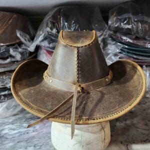 Texas Western Icon Cowboy Rusty Leather Hat