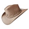 Western Icon Cowboy Tan Leather Hat