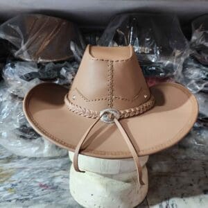 Western Icon Cowboy Tan Leather Hat