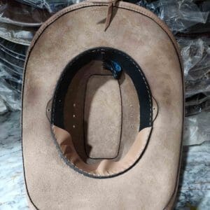 Western Icon Cowboy Tan Leather Hat