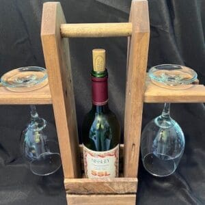 Wine Glass and Carrier Set