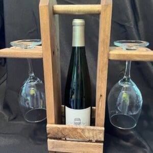 Wine Glass and Carrier Set