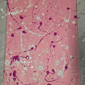 Custom Pink Broken Bacardi Bottle Painting1