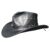 Country Cowboy Black Grain Leather Hat